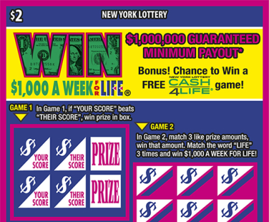 WIN FOR LIFE ticket art