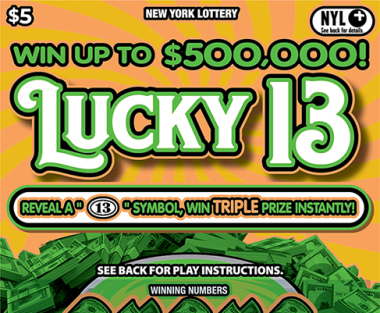 LUCKY 13 ticket art
