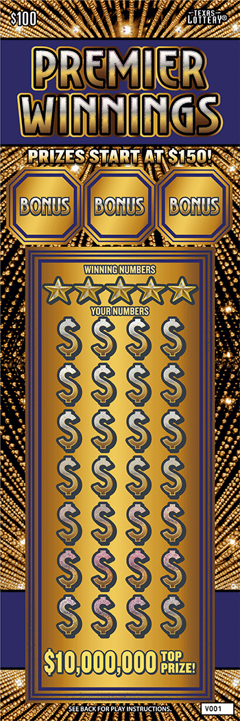 Premier Winnings ticket art