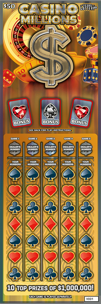 Casino Millions ticket art